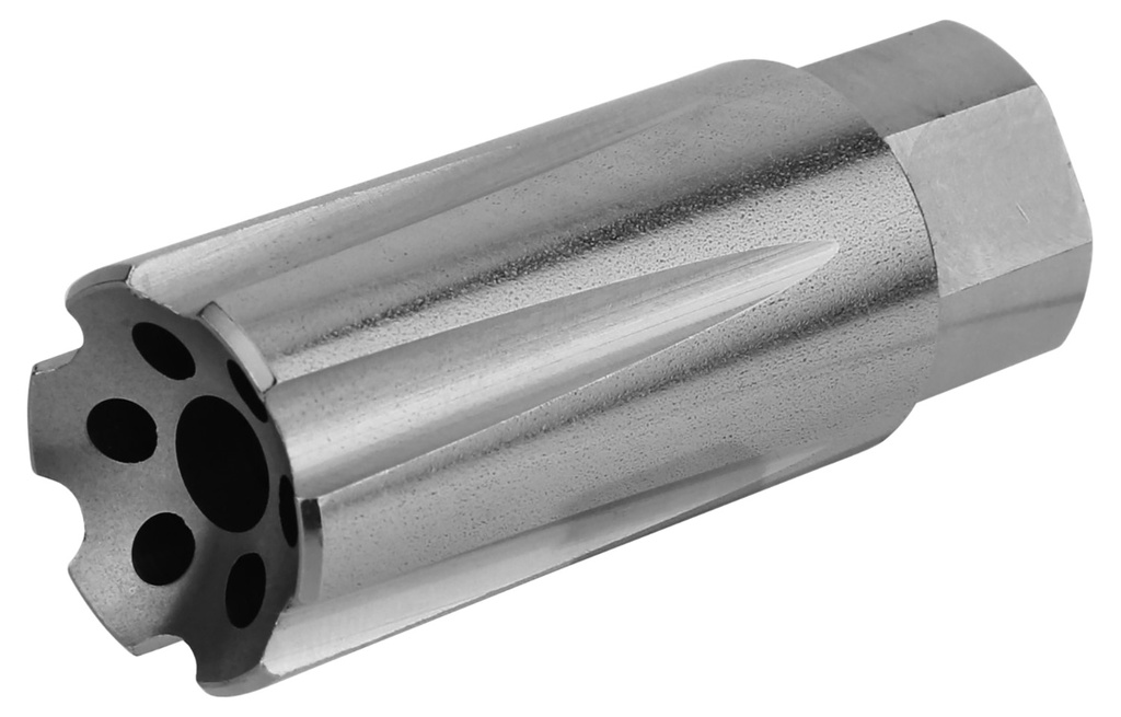 TacFire  Linear Compensator  Stainless Steel with 5/8"-24 tpi Threads 2.26" OAL .875" Diameter for 308 Win