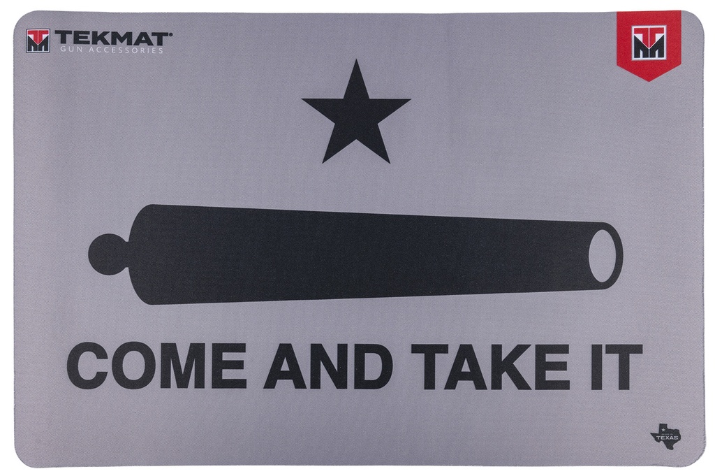 BECK TEK, LLC (TEKMAT) TekMat TEKR17CATIC  Cleaning Mat Black/Gray Rubber 11"x17" "Come And Take It"/Cannon