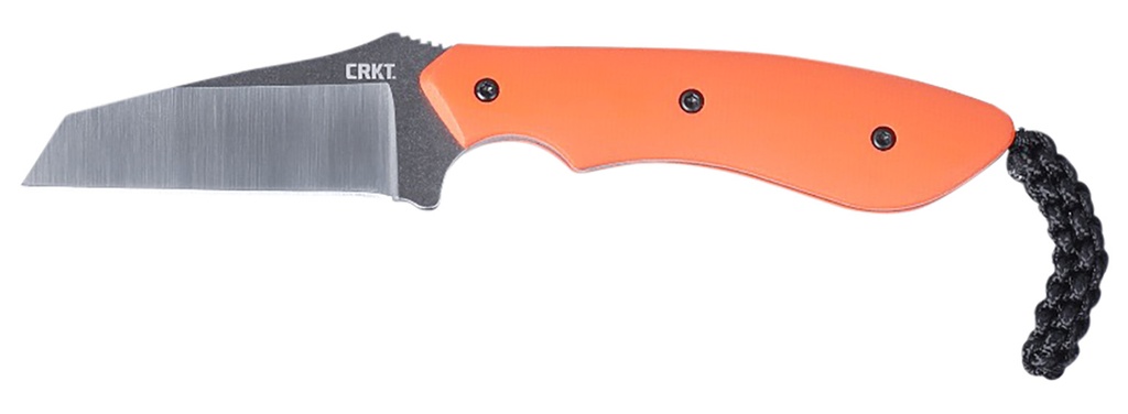 Columbia River CRKT 2399 S.P.I.T.  2.29" Fixed Plain Satin Stonewashed 8Cr13MoV SS Blade/Orange G10 Handle Includes Sheath