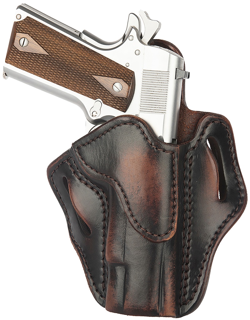 1791 Gunleather ORBH1VTGR BH1 Optic Ready OWB 01 Vintage Leather Belt Slide Fits 4-5" 1911 Right Hand