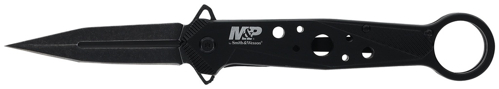 SW Knives Smith & Wesson Knives 1193183 M&P Folding Dagger Folding Dagger Plain Black 8Cr13MoV SS Blade