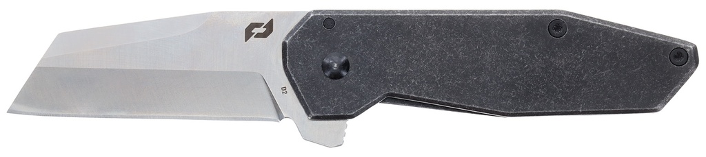 Schrade 1182277 Slyte Compact 2.40" Folding Plain Satin D2 Steel Blade 3.50" Dark Stonewash Stainless Steel Handle