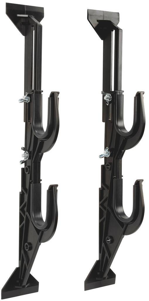 Allen 17450 Gun/Accessory Rack  Black Plastic Holds 2