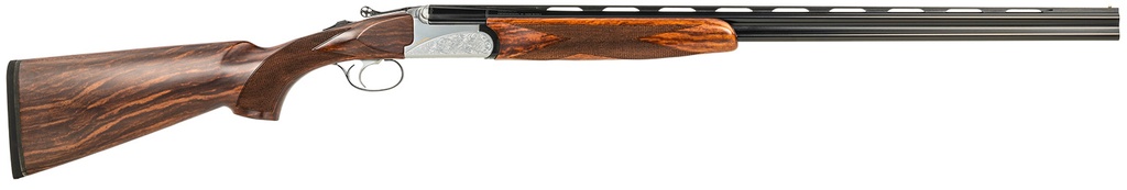 Fausti Usa, Inc 15403 Caledon  410 Gauge 3" 2rd 26" Blued Barrel, Engraved Stainless Rec, Wood Laser Grain Stock, Metallic Bead Sight