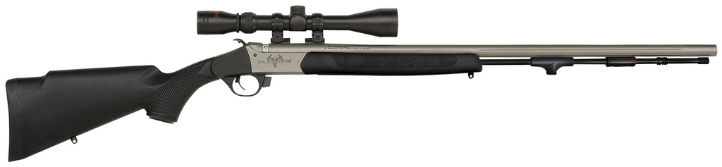 Traditions R5-74115040 Pursuit XT 45 Cal 209 Primer 26", Stainless Barrel/Rec, Black Synthetic Furniture, Elite XT Trigger, 3-9x40mm Duplex Scope