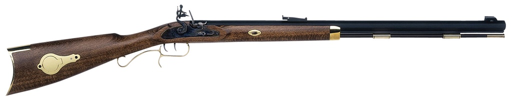 Traditions R2390801 Hawken Woodsman  50 Cal Flintlock 28" Octagonal, Blued Barrel/Rec, Hardwood Stock, Double Set Triggers, Brass Accents, Adjustable Sight