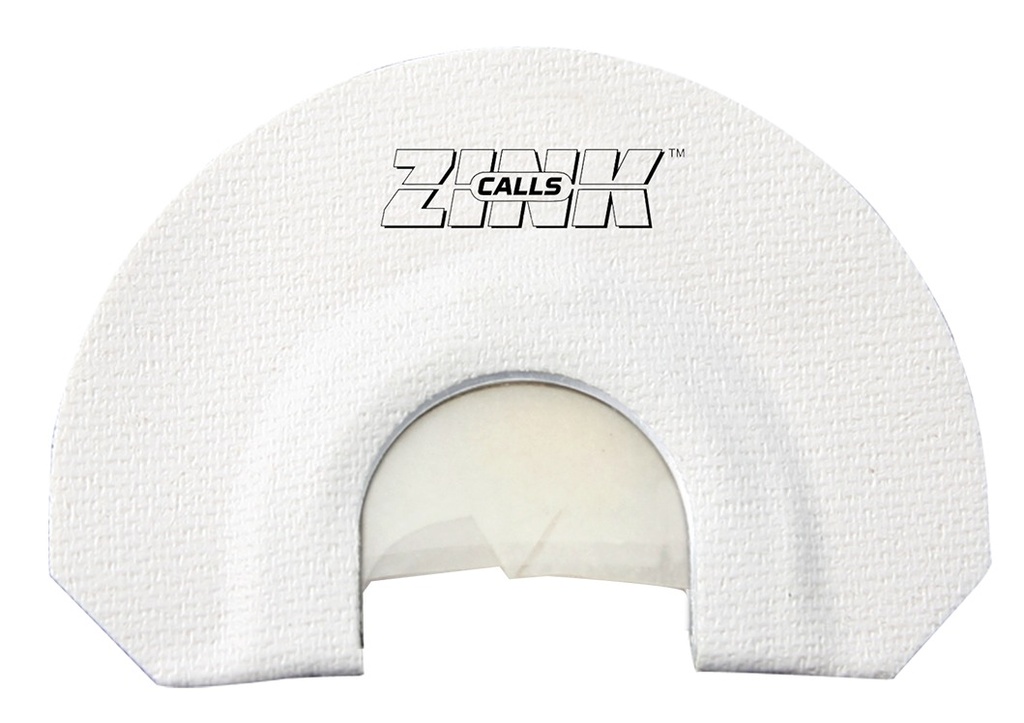 ZINK ZNKZNK312 Lucky Lady  Diaphragm Call Triple Reed Turkey Sounds White V-Notch Cut