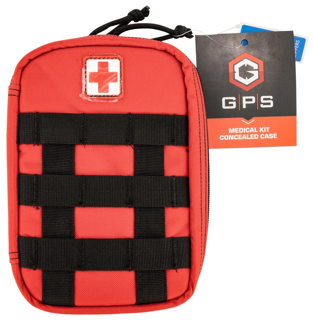 G*Outdoors GPS Bags MEDCKITRD Medical Concealed  Red Holds 1 Handgun