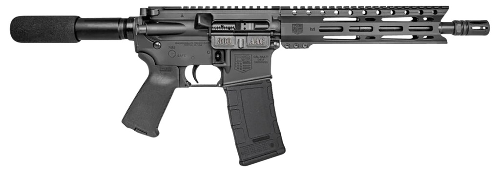 Diamondback DB1915B001 DB15  300 Blackout 28+1 10", Black, Carbon Lower, 9" M-LOK Handguard, Padded Buffer Tube, Magpul Grip