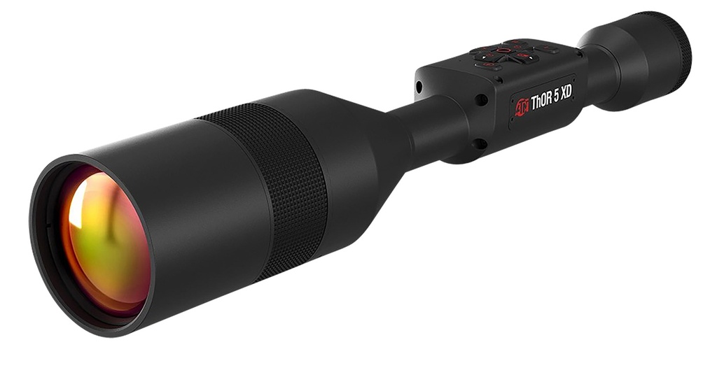 ATN TIWST51210A Thor 5 XD  Thermal Rifle Scope, Black Anodized 4-40x Smart Mil Dot Reticle w/Zoom, 1280x1024 60 fps Resolution