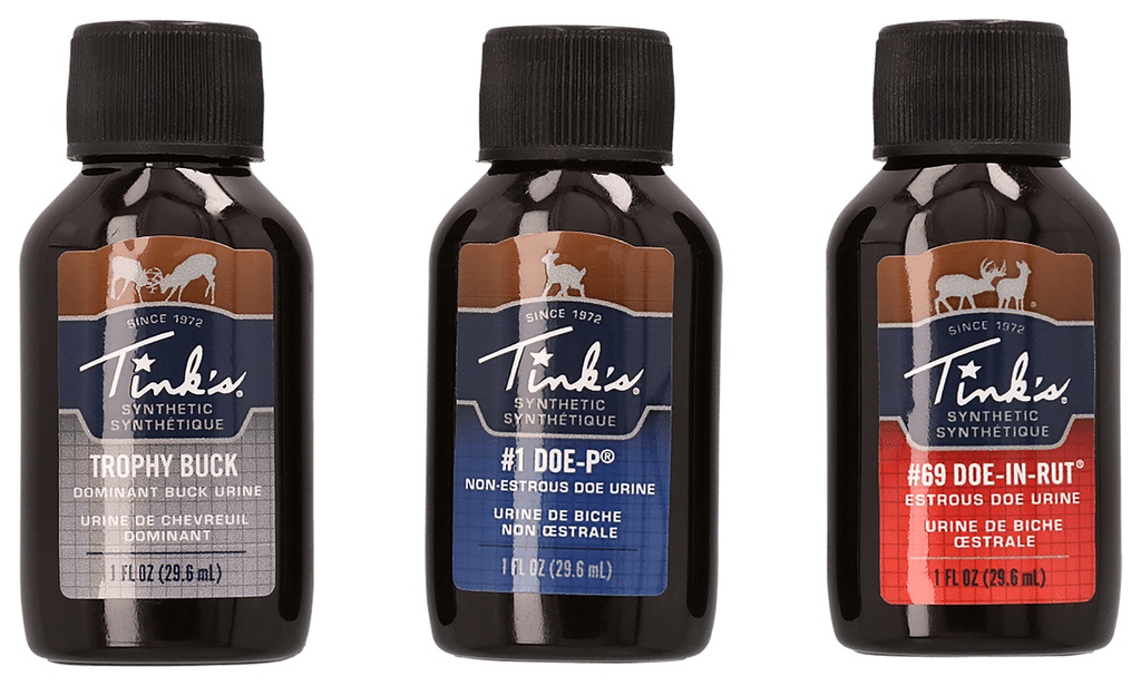 Tinks Dead Down Wind W5999 Hunt Success Kit Synthetic Deer Attractant Doe-In-Rut/Doe-P/Trophy Buck Scent 1 oz Bottle