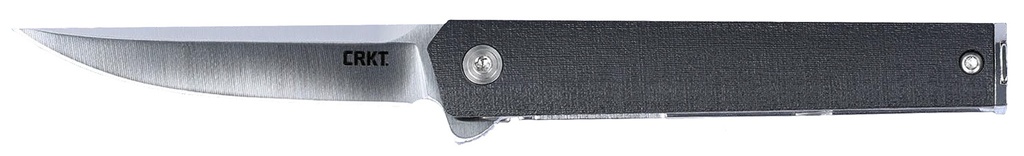 Columbia River CRKT 7095KX CEO  Compact 2.61" Folding Plain Satin 4116 SS Blade/Black GREEN Handle Includes Pocket Clip