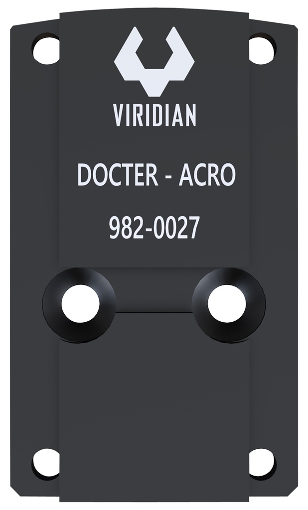 Viridian 9820027 RFX45 Docter Mounting Adapter  Black Anodized