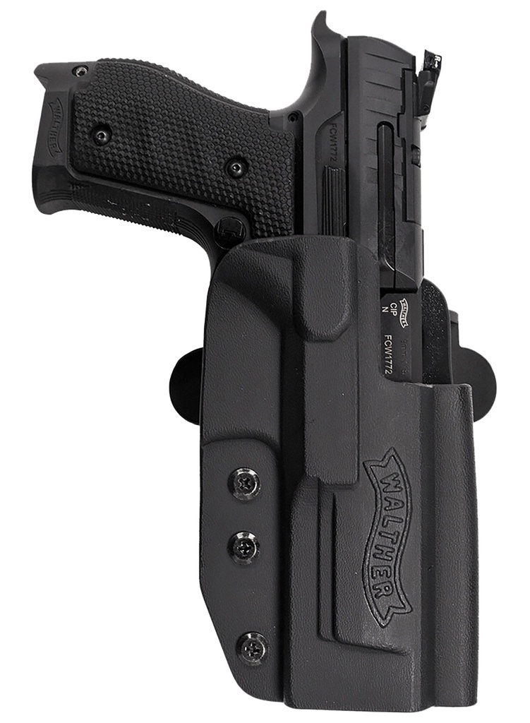 Walther Arms 5130217 PPQ  Q5 Match Steel Frame OWB Holster Black Kydex Belt Slide