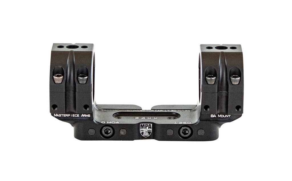 MasterPiece Arms BAMOUNT301125 MPA BA Bolt Action Mount  Black