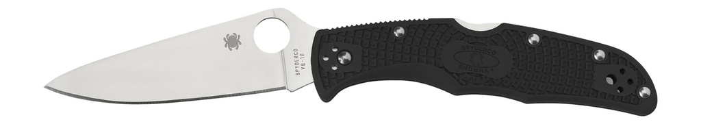 Spyderco C10FPBK Endura 4 Lightweight 3.75" Folding Plain Satin VG-10 SS Blade/Purple Bi-Directional Texturing FRN Handle Includes Pocket Clip