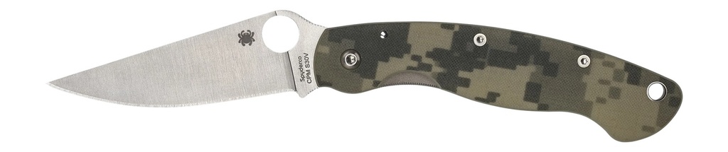 Spyderco C36GPCMO Military  4" Folding Clip Point Plain Stonewashed CPM S30V SS Blade/ Digital Camo G10 Handle Includes Pocket Clip