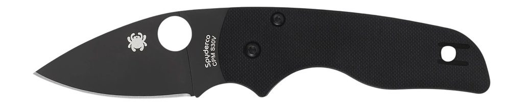 Spyderco C230GPBBK Lil' Native  2.42" Folding Plain Black DLC CPM S30V SS Blade/Black Textured G10 Handle Includes Pocket Clip