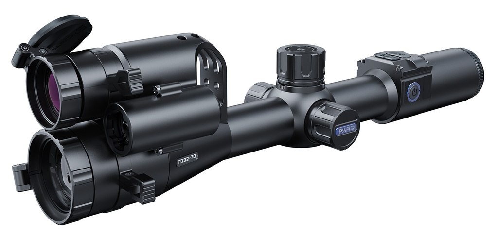 OPTIMAX TECHNOLOGY LLC PARD TD3270/850/L/F TD32 Multispectral Thermal Night Vision Rifle Scope Black 3-6.5x 70mm, 35 mm Multi Reticle Features Laser Rangefinder