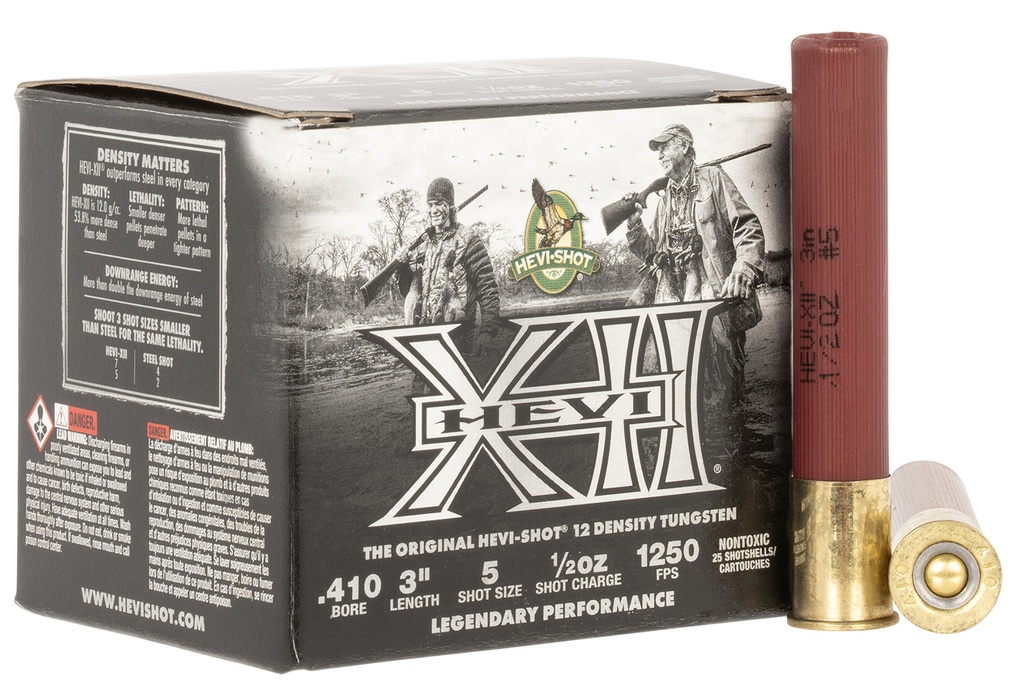 Hevishot HEVI-Shot HS54105 HEVI-XII  410Gauge 3" 1/2oz Tungsten 5Shot 25 Per Box/5 Case