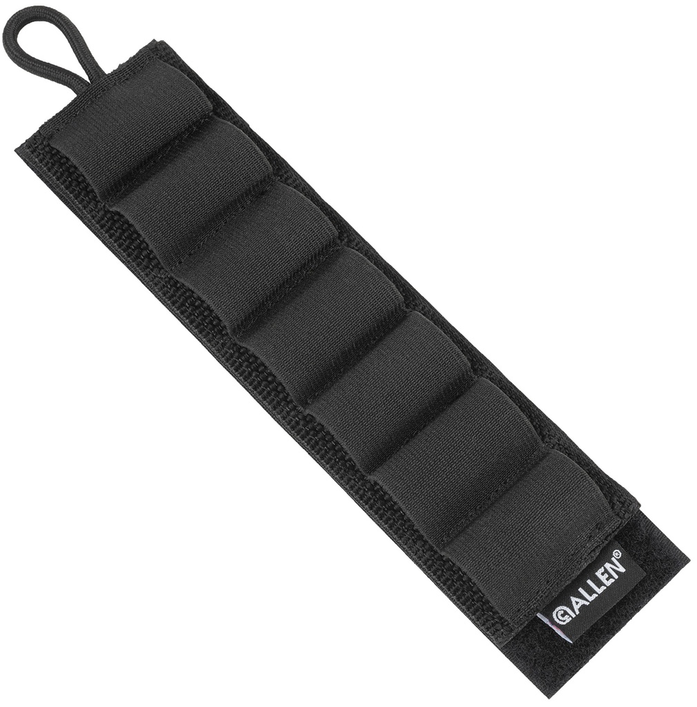 Allen 18421 Ammo Card  Black Endura 12 Gauge 7rd Velcro Mount