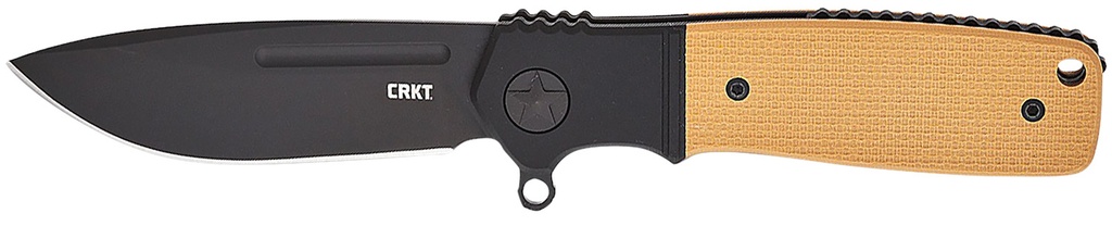 Columbia River CRKT K245BKP Homefront Compact 2.91" Folding Plain Black DLC S35VN SS Blade, Black/Tan G10 Handle