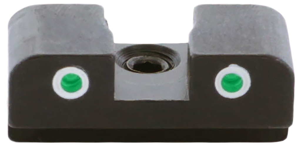 AmeriGlo XD191R Tritium Rear Sight for Springfield XD/Hellcat  Green Tritium White Outline Rear
