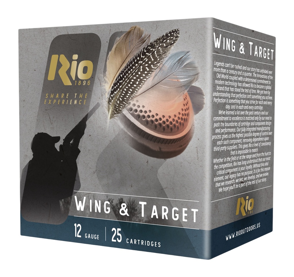 Rio Ammunition WT288 Wing & Target  12Gauge 2.75" 1oz 8Shot 25 Per Box/10 Case