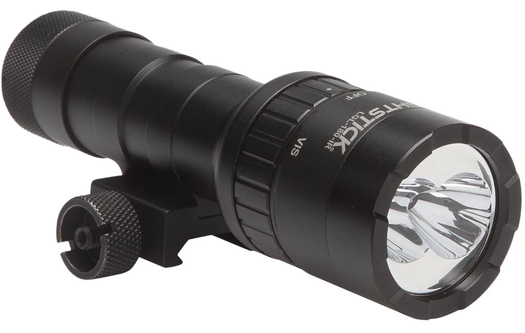 Bayco Nightstick LGL180IR Dual-Beam Long Gun Light Kit with IR Illuminator  Black Anodized Hardcoat 1100 Lumens White LED 940 nM Infrared