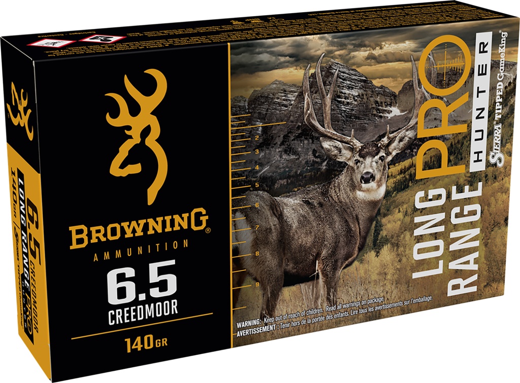 Browning Ammo B192500652 Long Range Pro  6.5Creedmoor 140gr 20 Per Box/10 Case