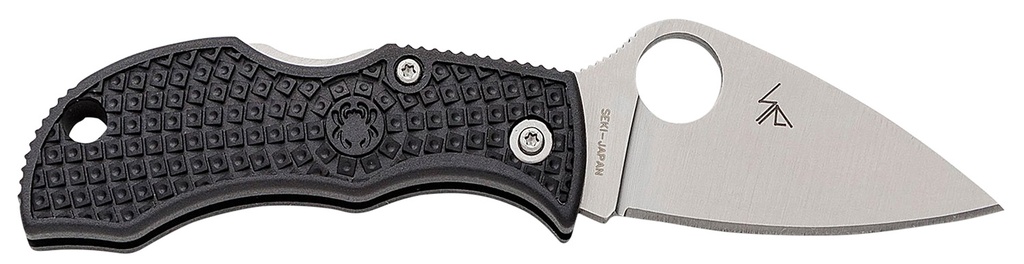Spyderco MBKLFP Manbug  1.90" Stonewashed VG-10 SS Blade/ Black Textured FRN Handle