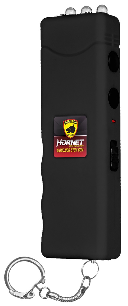 SKYLINE USA INC SGGDH6000BK Stun Gun Hornet Black Features LED Light Includes Keychain