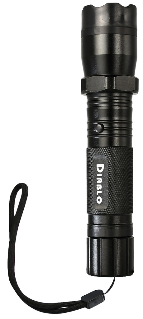 SKYLINE USA INC TLSGGDD Stun Gun Diablo Black Aluminum Features Flashlight