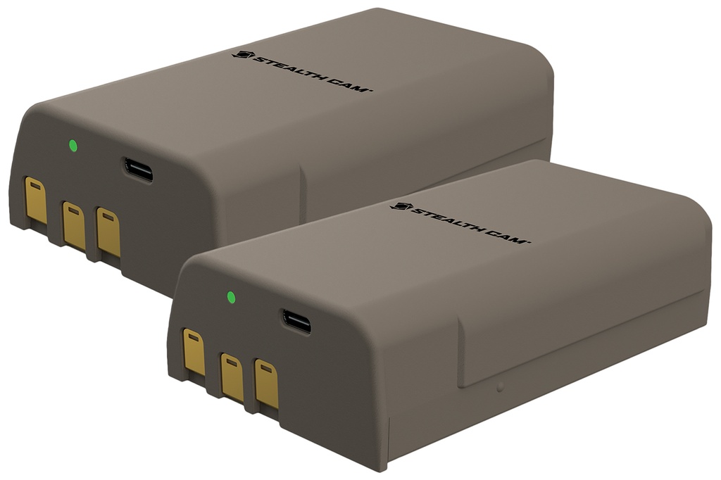Stealth Cam STEAL STC-RCBAT-2PK 5000MAH LITHIUM RECHRG BATT