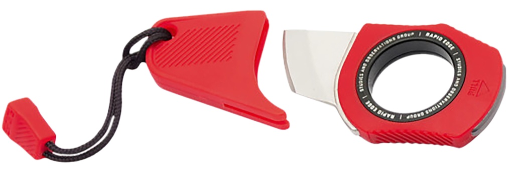 S.O.G SOG18300143 Rapid Rescue  Red Aluminum Stonewashed Blade