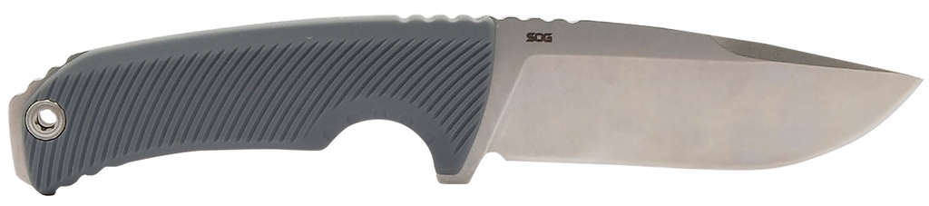 S.O.G SOG17060243 Tellus FX 4.20" Fixed Clip Point Plain Stonewashed Cryo 440C SS Blade, Wolf Gray Textured GREEN Handle, Blister Pack