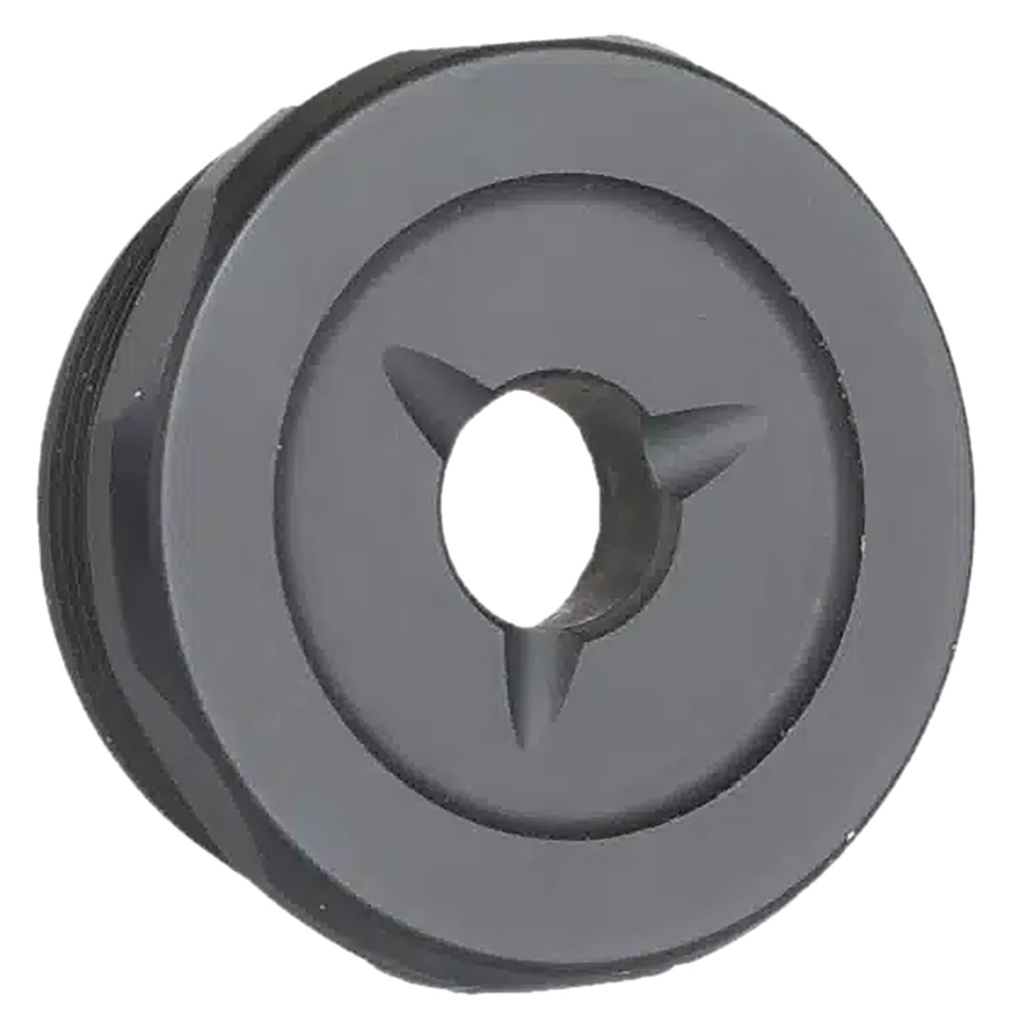 Jk Armament JK155PROEC30 Pro Flash Reducer End Cap 30Cal 1.375"x24 Ti6AL4V Titanium Black