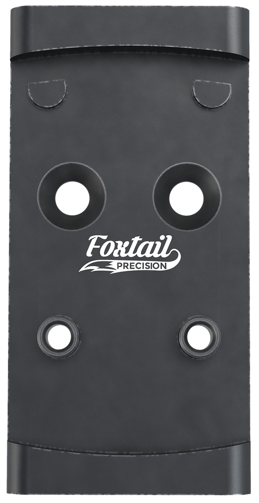 Foxtail Precision 100010 Adapter Plate  Black Anodized Aluminum, Compatible w/Glock MOS, Holosun 407K/507K/EPS Carry Pattern Footprint Mount