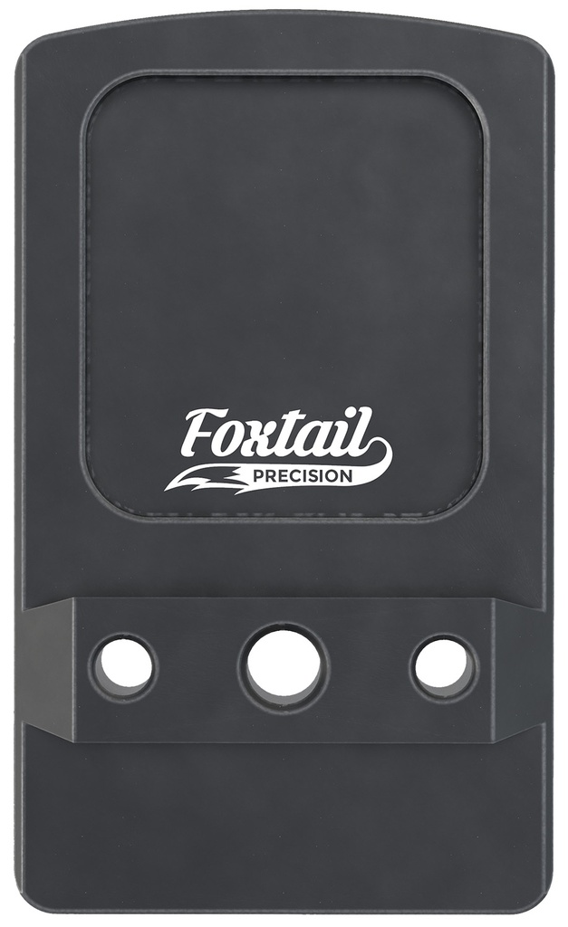 Foxtail Precision 100014 Rear Sight Dovetail Optic Adapter Plate for non MOS Glock  Black Anodized Glock Non MOS