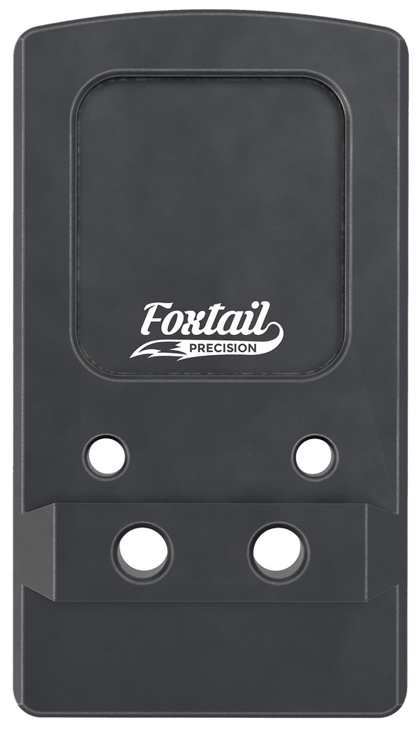 Foxtail Precision 100015 Rear Sight Dovetail Optic Adapter Plate for non MOS Glock  Black Anodized Glock Non MOS