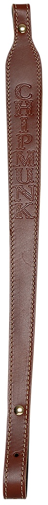 Chipmunk 80021 Rifle Sling  Brown Leather Adjustable OAL