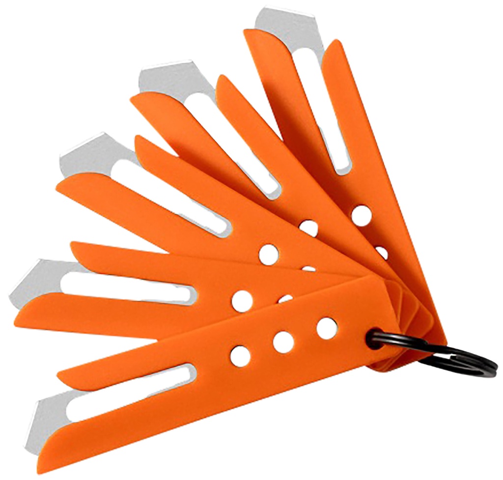 Hogue 35884 Expel Blade Guard Orange Nylon Includes 5 #60 High Carbon Steel Blade, 5 Guards & 1 Key Ring