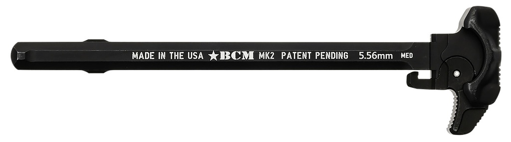 Bravo BCM GFHMK2MED Asymmetric MK2 Charging Handle Compatible w/ Mil-Spec AR-15 Black 7075 T-6 Aluminum