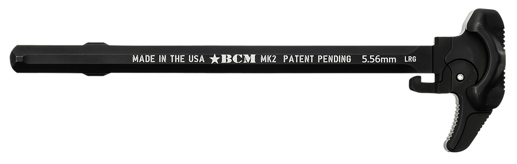 Bravo BCM GFHMK2LRG Asymmetric MK2 Charging Handle Compatible w/ Mil-Spec AR-15 Black 7075 T-6 Aluminum