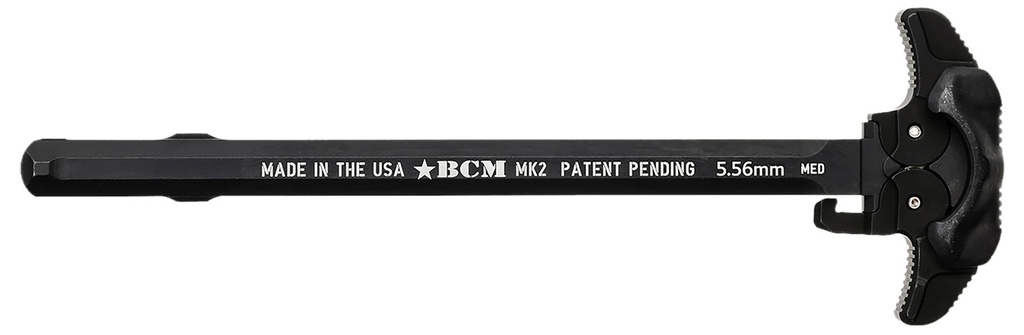 Bravo BCM GFHMK2LRGAMBI Ambidextrous MK2 Charging Handle Compatible w/ Mil-Spec AR-15 Black 7075 T-6 Aluminum