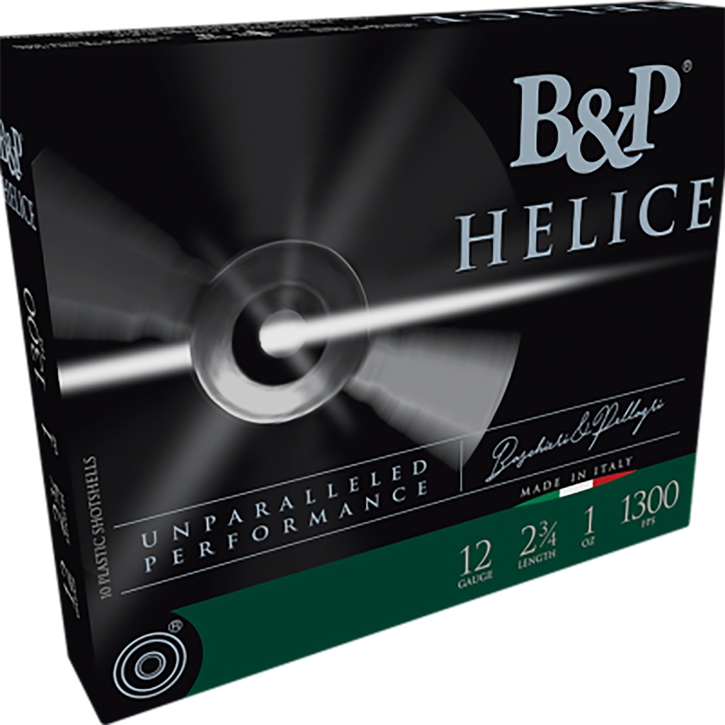 B&P Ammunition 12B1FE75 Helice Electro 12Gauge 2.75" 1oz 7.5Shot 10 Per Box/10 Case
