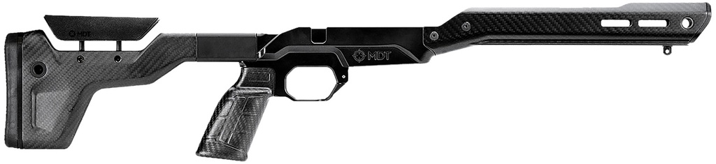 Mdt Sporting Goods Inc 107835BCF HNT26 Chassis System Black Carbon Fiber Fits Howa 1500 SA/ Weatherby Vanguard Compatible w/ AICS Mags Short Action ARCA