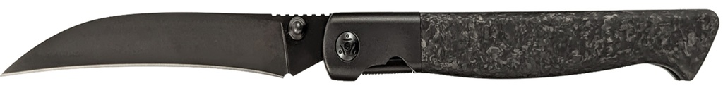 Cold Steel CSFL39SHB Spectre Hawksbill 3.80" Folding Talon Point Plain Black Matte PVD CPM 20V SS Blade, Forged Carbon Fiber Handle