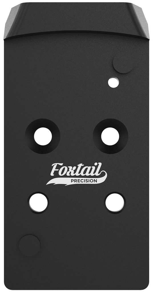 Foxtail Precision 100017 Rear Sight Dovetail Optic Adapter Plate for CZ P10  Black Anodized CZ P10