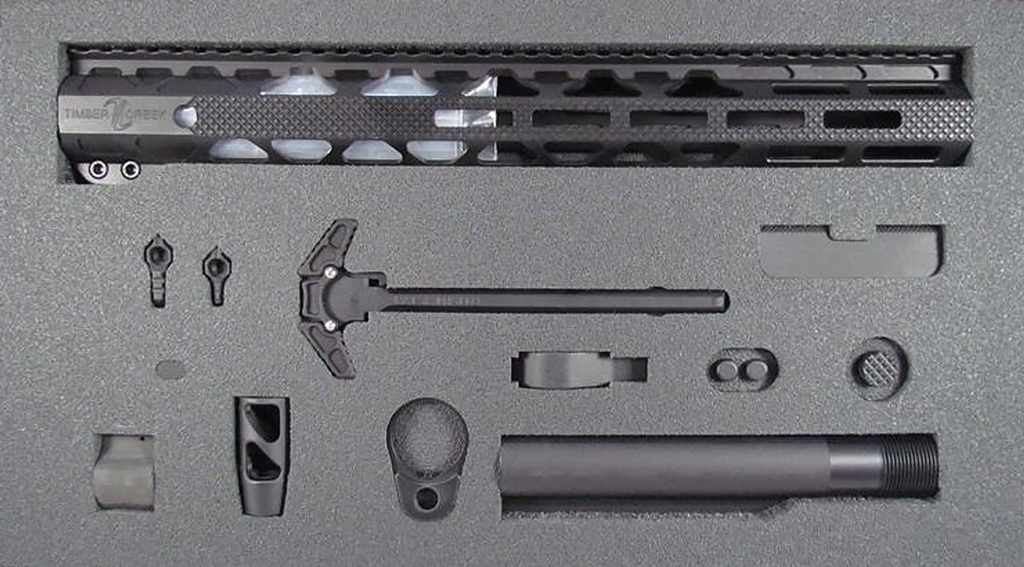 Timber Creek Outdoors TCGKBL Greyman Complete Build Kit AR-15 Rifle Black